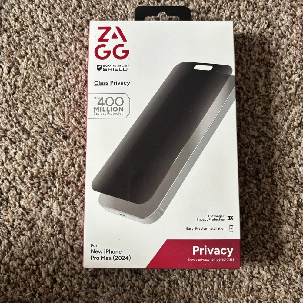 Glass Privacy Screen Protector for iPhone 16 Pro Max